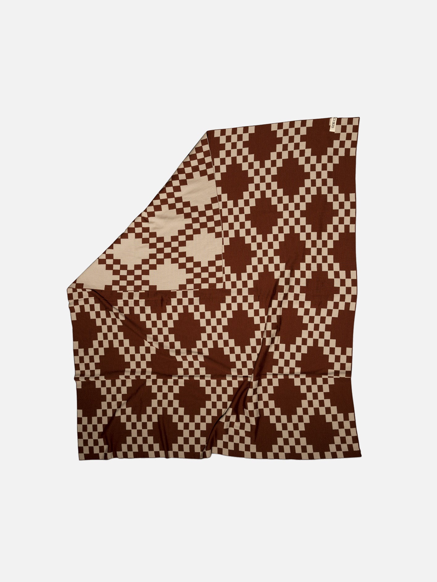 SPICY MOUSSE CHAINS - deep brown with mushroom beige, thick and heavy in baby, queen and king sizes. Made in Australia with the finest wool