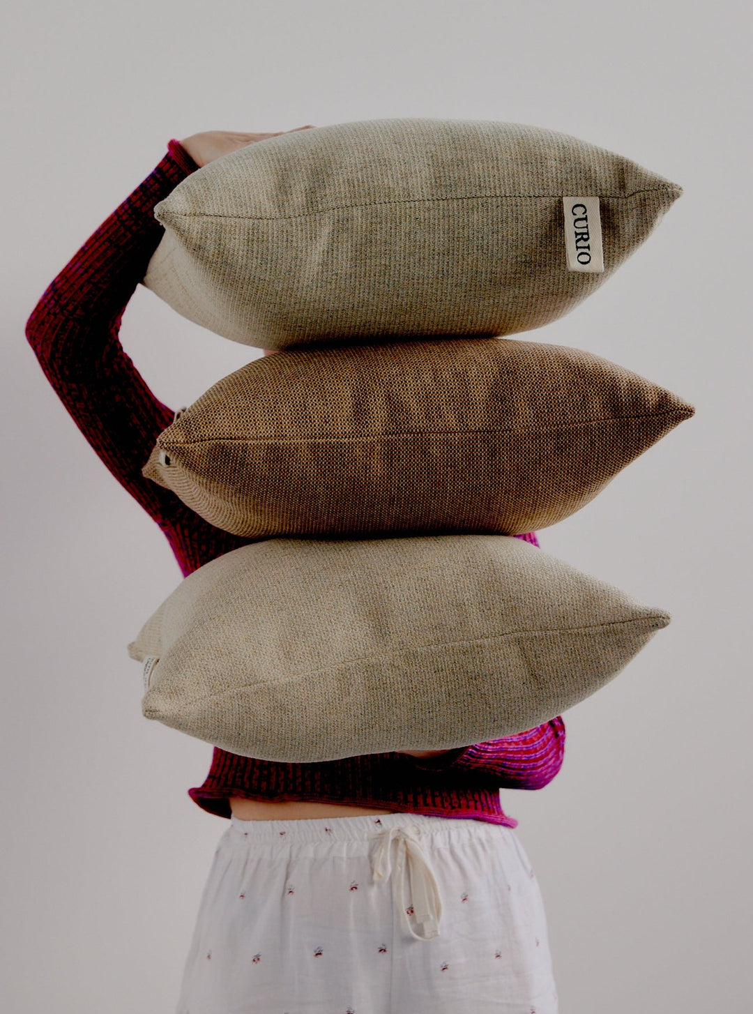 The Woven Cushion – Australian Merino Wool & Cotton Cushion | Curio ...