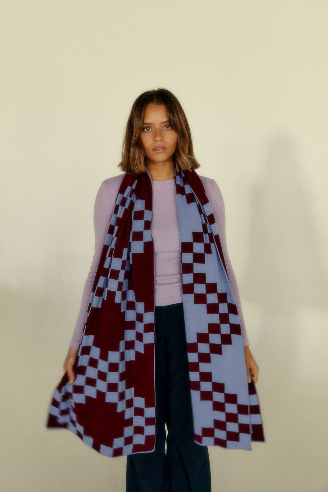 Chains Scarf – Australian Merino Wool Knit Scarf | Curio Practice ...